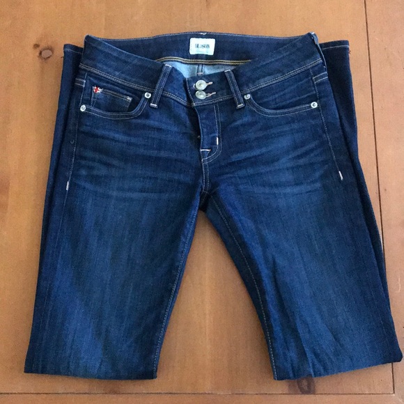 Hudson Dark Wash Straight Jeans - Picture 2 of 5